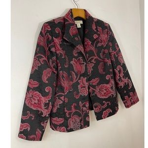 Appleseed ‘s   Women’s Floral Blazer Fully Lined Size: 6 P
